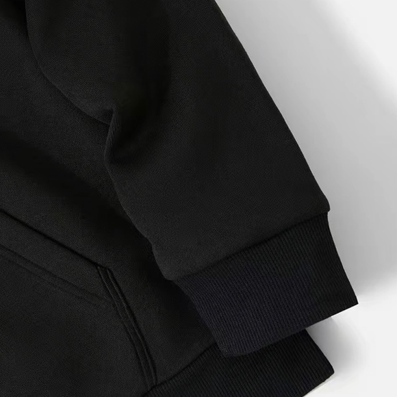 Men's Casual Fleece Hooded Sweatshirt With Evil Skull Face Print. - Picture 4 of 4